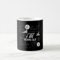 Retro Funny 9th Birthday Math Nerd Gift for Kids
