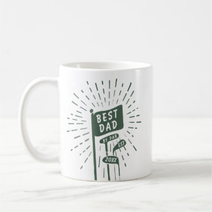 Retro Funny Best Dad By Par Photo Golf Clubs Coffee Mug