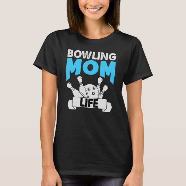 Retro Funny Bowling Mum Life Mother’s Day Women's T-Shirt (Front)
