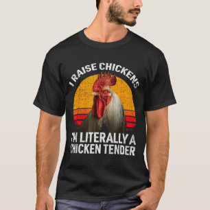 Retro Funny Chicken Lover Gift – I Raise Chickens T-Shirt