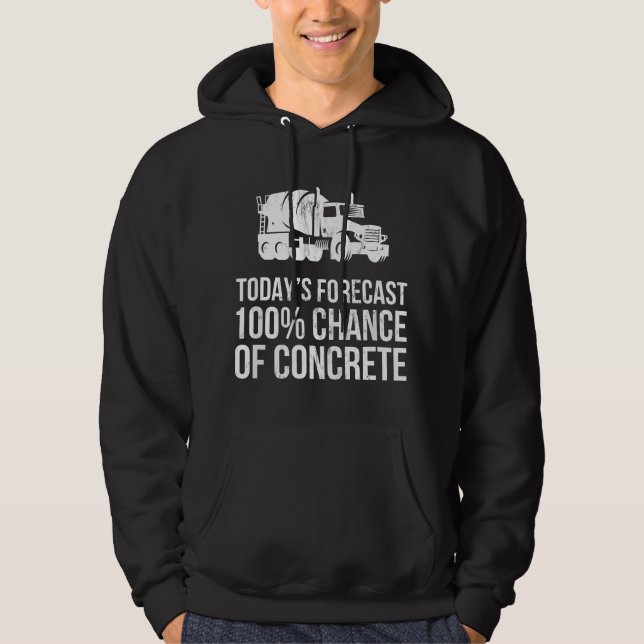 Retro Funny Concrete Worker Construction Worker Ga Hoodie (Front)