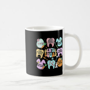 Retro Funny Dental Squad Bunny Tooth Easter Day De Coffee Mug
