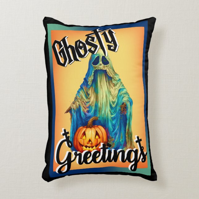Retro Funny Halloween  Decorative Cushion (Front(Vertical))