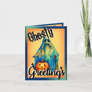 Retro Funny Halloween Thank You Card