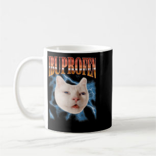 Retro Funny Ibuprofen Cat Kitten Meme Graphic Pet Coffee Mug