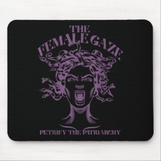 Retro Funny Medusa The Female Gaze Petrify The Mouse Pad