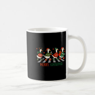 Retro Funny Merry Goosemas Silly Goose Christmas C Coffee Mug