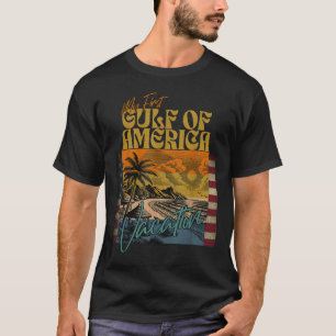 Retro Funny My First Gulf Of Usa America Vacation  T-Shirt