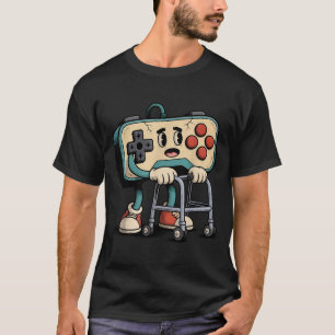 Retro Funny Old Gamer 80s 90s Clic Video Game Humo T-Shirt