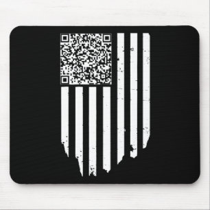 Retro Funny Qr Trump Dancing Dance Code  Mouse Pad