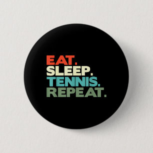 Retro Funny Tennis Players Summer Racket Ball 6 Cm Round Badge