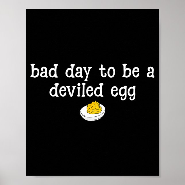 Retro Funny Thanksgiving Dinner Bad Day To Be A De Poster (Front)