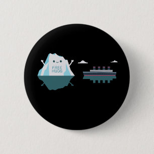 Retro Funny Titanic Iceberg 1912 Cruis Vessel 6 Cm Round Badge
