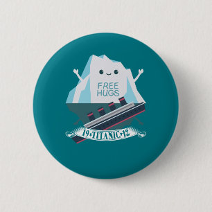 Retro Funny Titanic Iceberg 1912 Cruis Vessel 6 Cm Round Badge