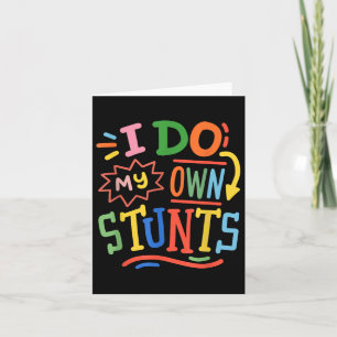 Retro Funny Toddler Kids Cute Boys Girls I Do My O Card