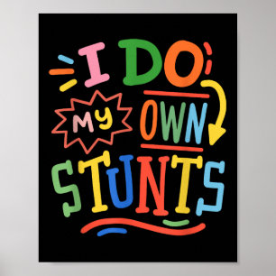 Retro Funny Toddler Kids Cute Boys Girls I Do My O Poster
