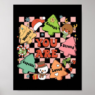 Retro Funny You Are School Counsellor Mental Healt Poster