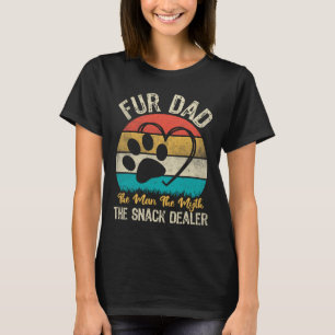 Retro Fur Dad The Man The Myth The Snack Dealer Do T-Shirt