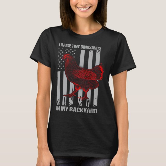 Retro  Future Backyard Chicken Farmer  2 T-Shirt (Front)