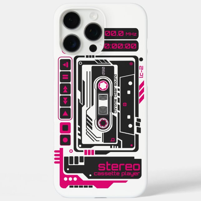 Retro Future Cassette Player Case-Mate iPhone Case (Back)