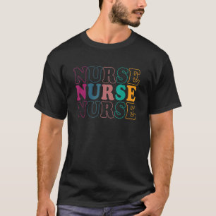 Retro Future Nurse Life For Registered Nurse Nurse T-Shirt