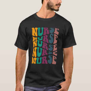 Retro Future Nurse Life Nurses Day T-Shirt