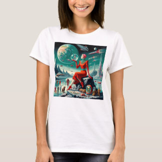 Retro Futuristic Illustration T-Shirt