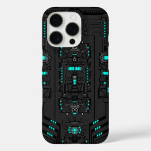 Retro-Futuristic PixelArt TechGear iPhone 16 Pro Case