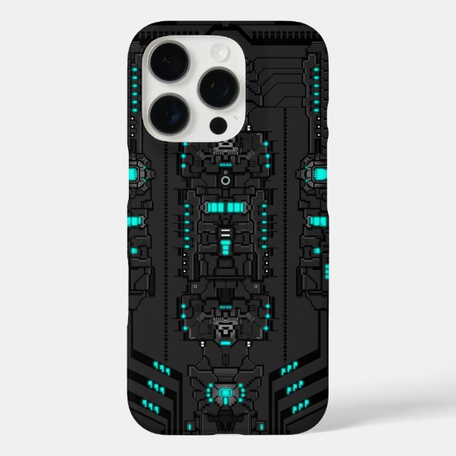Retro-Futuristic PixelArt TechGear Case-Mate iPhone Case (Back)