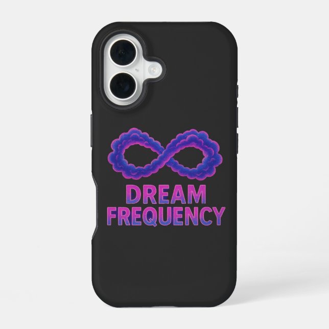 Retro-Futuristic Psychedelic iPhone 16 Case (Back)