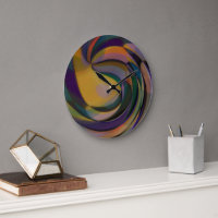 Retro Futuristic Radial Swirl Waves Art Pattern