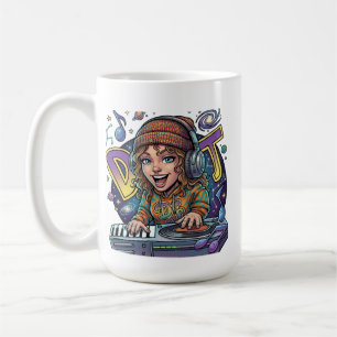 Retro Galaxy DJ Coffee Mug