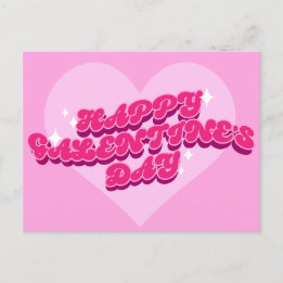Retro Galentine Postcard