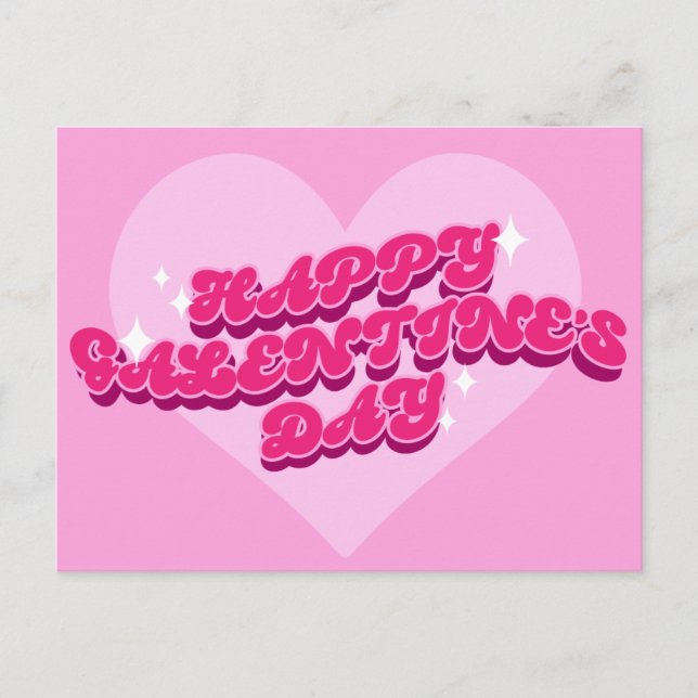 Retro Galentine Postcard (Front)