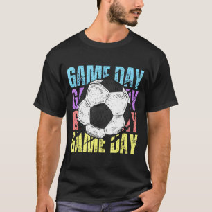 Retro game day soccer lovers vintage mum mother's T-Shirt
