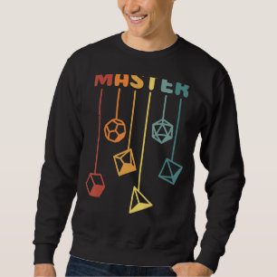 Retro Game Master Rpg Dungeon Dice D20 Sweatshirt