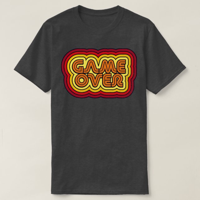 Retro Game Over T-Shirt (Design Front)