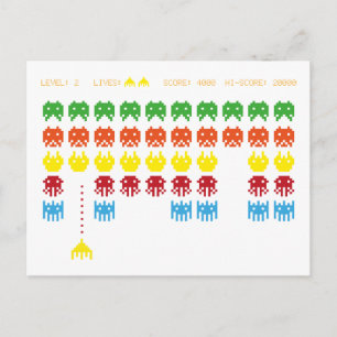 Retro Game Postcard