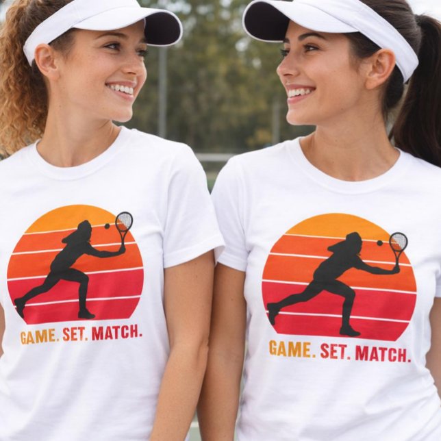 Retro Game Set Match Tennis Shirt (Creator Uploaded)
