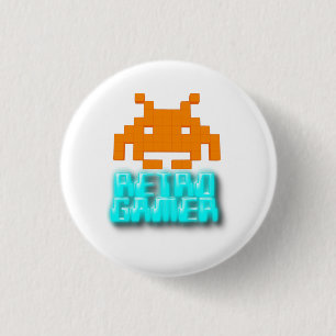 Retro Gamer 3 Cm Round Badge