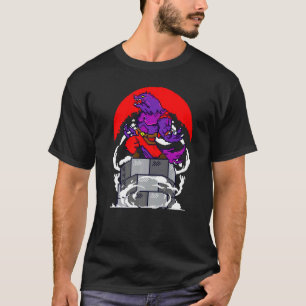 Retro Gamer 8 Bit Werewolf Howling Moon Wolf Man V T-Shirt