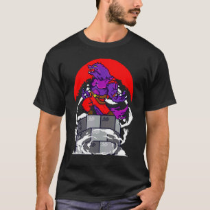 Retro Gamer 8 Bit Werewolf Howling Moon Wolf Man V T-Shirt