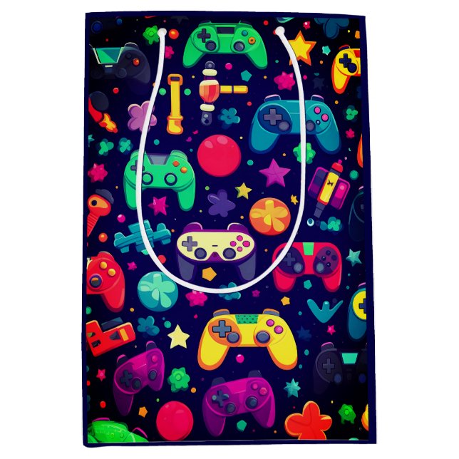 Retro Gamer Arcade Gift Bag (Front)