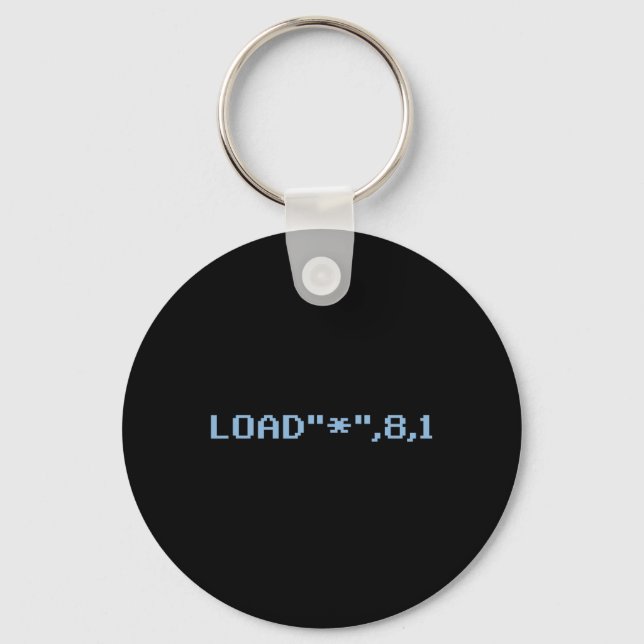 Retro Gamer C64 Gaming  Key Ring (Front)