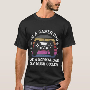 Retro Gamer Dad Cooler Than Normal Dad T-Shirt