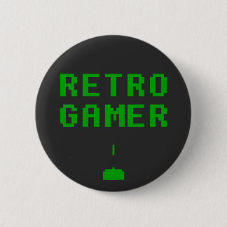 RETRO GAMER geek button badge