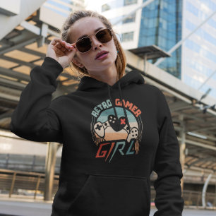 Retro Gamer Girl - Video Game Hoodie