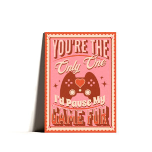 Retro Gamer Happy Valentines Day Card