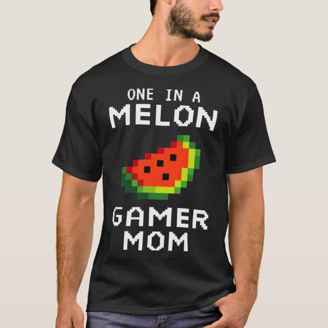 Retro Gamer Mum Gift - Funny Watermelon One In A M T-Shirt (Front)