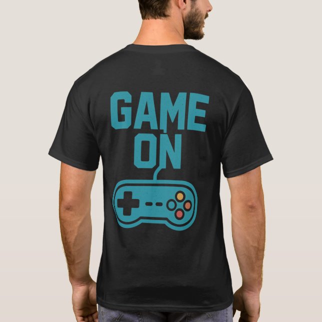 “Retro Gamer T-Shirt – Classic Arcade Pixel Tee” (Back)